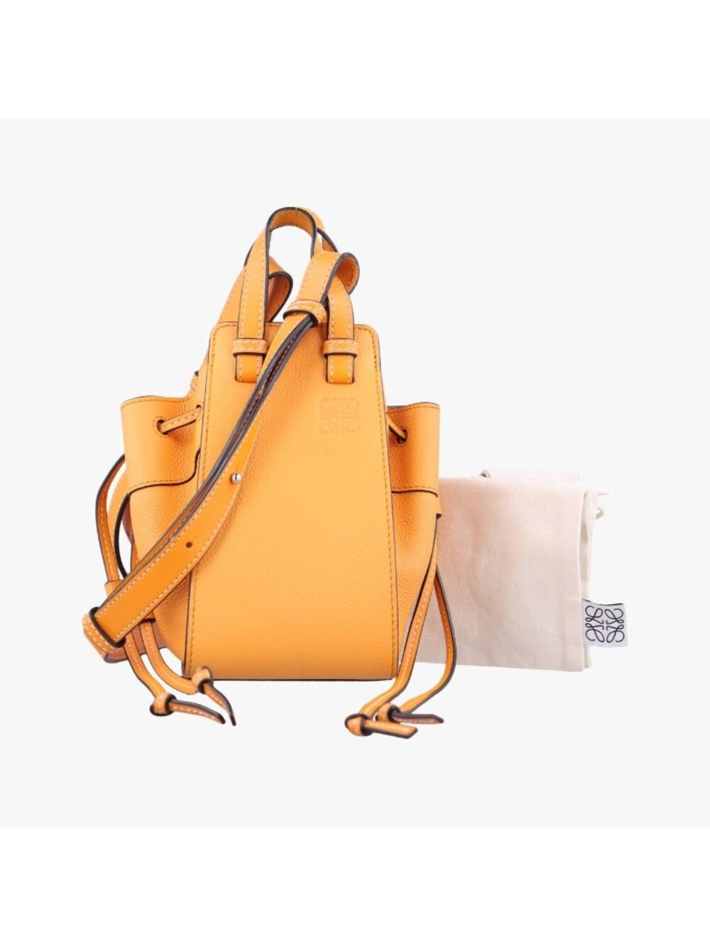 Loewe Hammock Mini Orange Leather Shoulder Bag